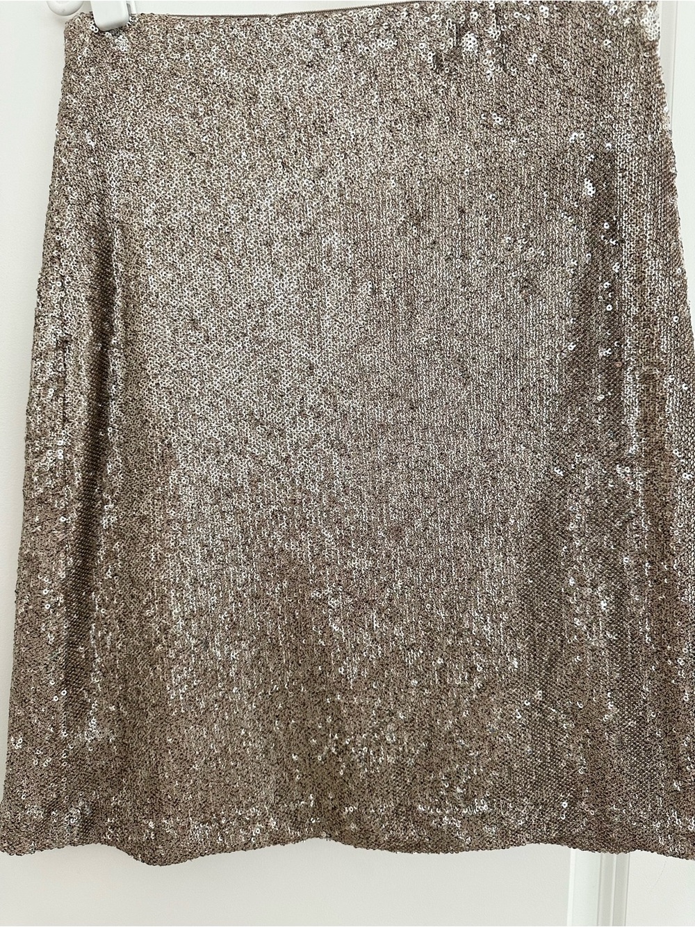 Sequin A-Line Skirt in Champagne Gold- Euro Summer / Party / Holiday - Picture 6 of 15